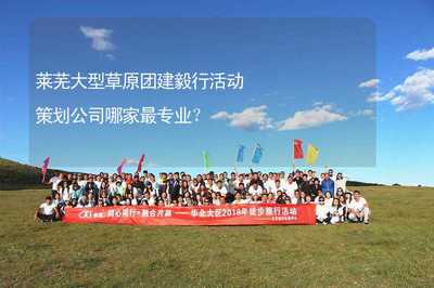 莱芜大型草原团建毅行策划，专业机构深度解析与服务指南